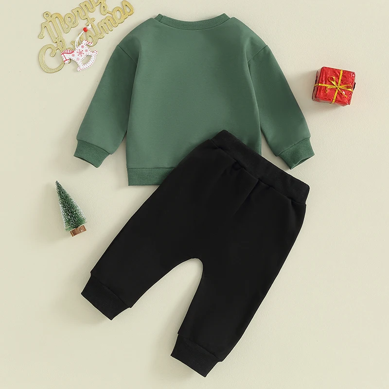 

Infant Winter Snowflake Pattern Crew Neck Sweater and Leggings Set Children s 2-Piece Ensemble for the Holidays