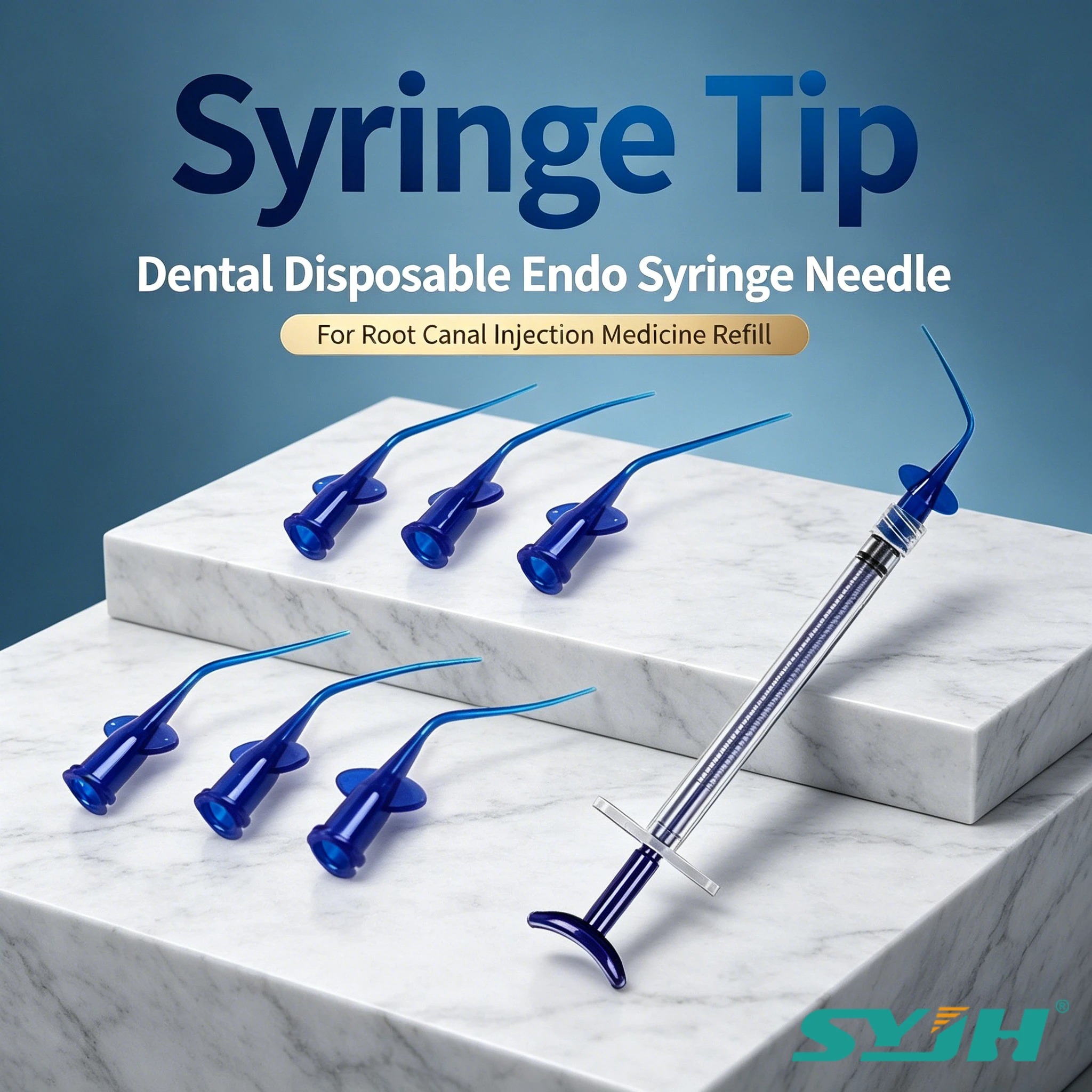 wholesale 50/100/250Pcs Syringe Tip Dental Disposable Endo Irrigation Needle Odontologia Injection Medicine Refill Instruments