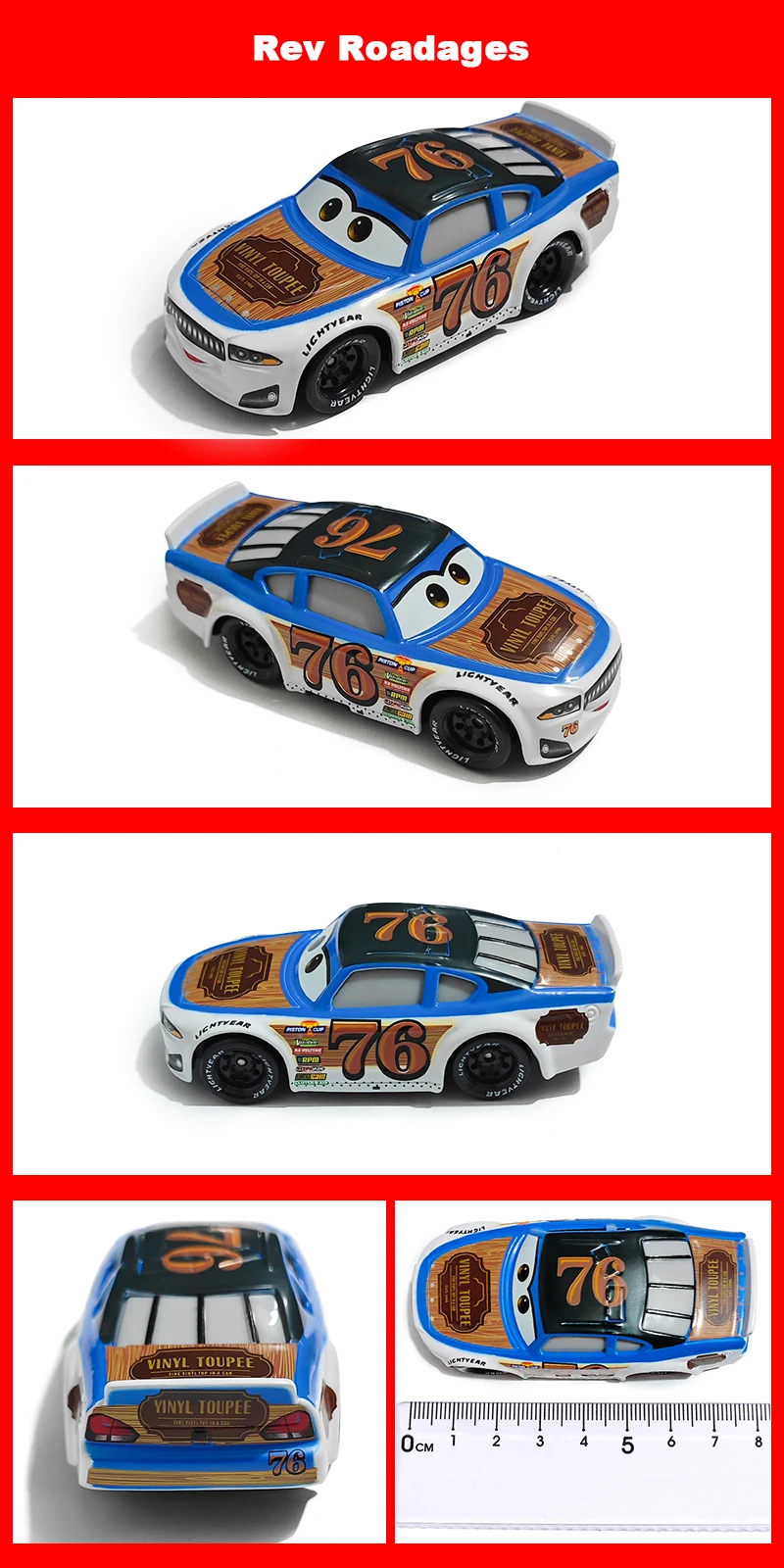 Original Pixar Cars Lightning McQueen Nr.: 24,36,39,54,76,90 Rennspielzeug 1:55 Metall-Druckguss-Legierungsautos Spielzeug für Kinder – Detail 14