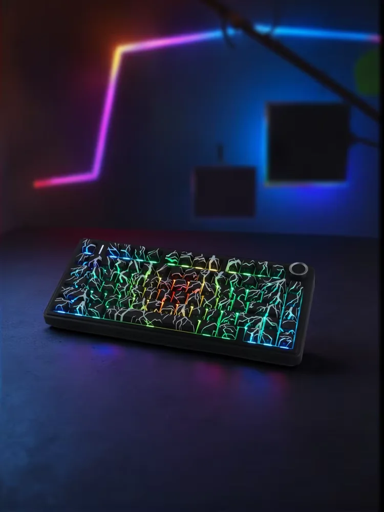 Lightning Side Backlight Keycaps Set 130 Keys PBT Material Cherry Profile DYE-SUB Personalized For MX Switch Mechanical Keyboard