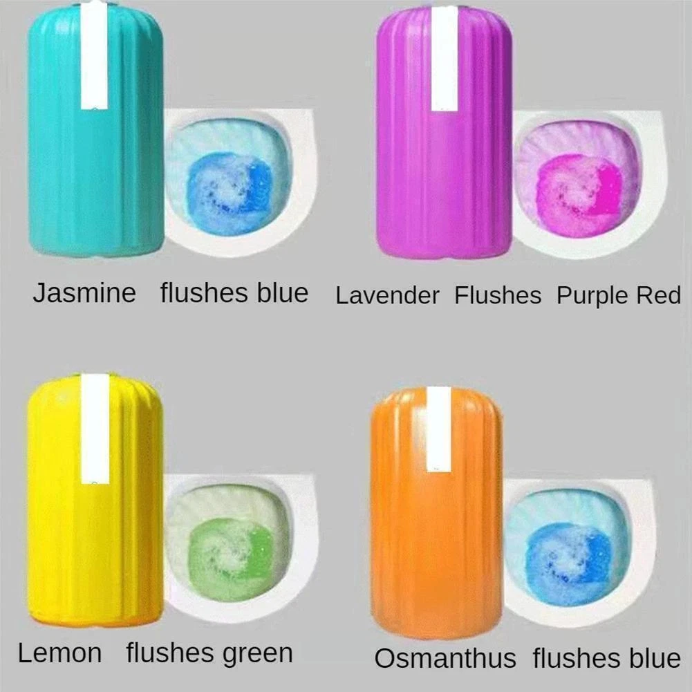 4/1pcs Toilet Deodorization Cleaner Automatic Long Lasting Odor Limescale Removing Tools Household Toilet Tank Cleaner Gel Bowl