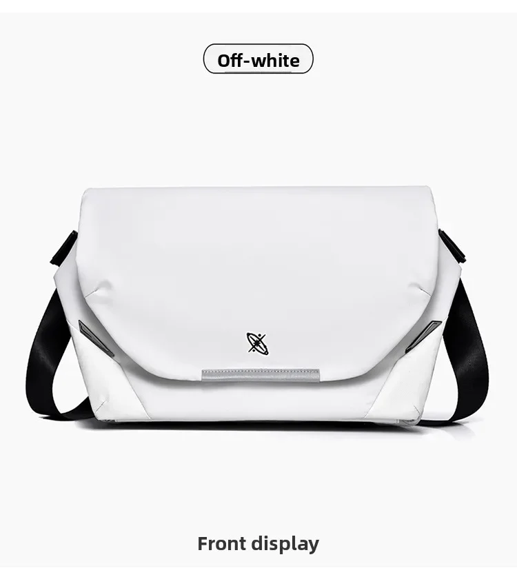 Große Umhängetasche mit viel Stauraum, wasserdichte Messenger-Tasche, mit Magnetverschluss, Handtasche für Laptops, ideal für Studenten und Männer. – Detail 20