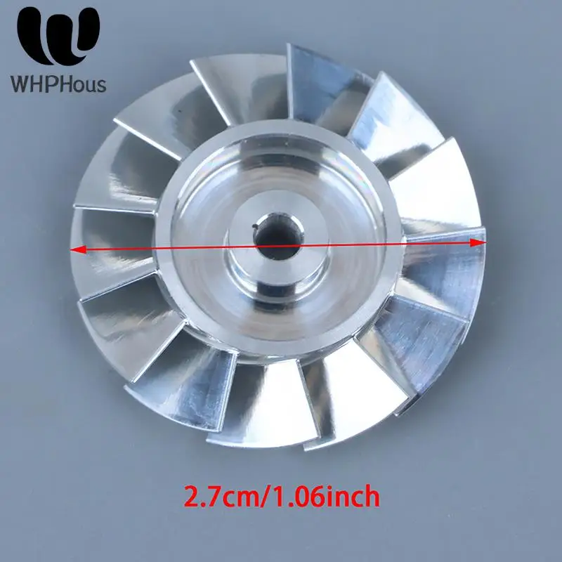 1PC Durable Hair Dryer Parts 27mm Aluminum High-speed Fan Blade Impeller CNC Machined High Precision Impeller Repair Accessory