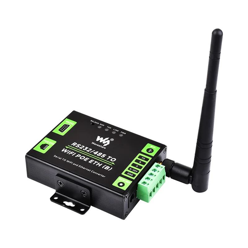 Industrial-Grade Modbus Serial HTTPD Client Gateway RS232/485 WiFi Ethernet Converter MQTT Gateway Metal Electronic Modules Kits