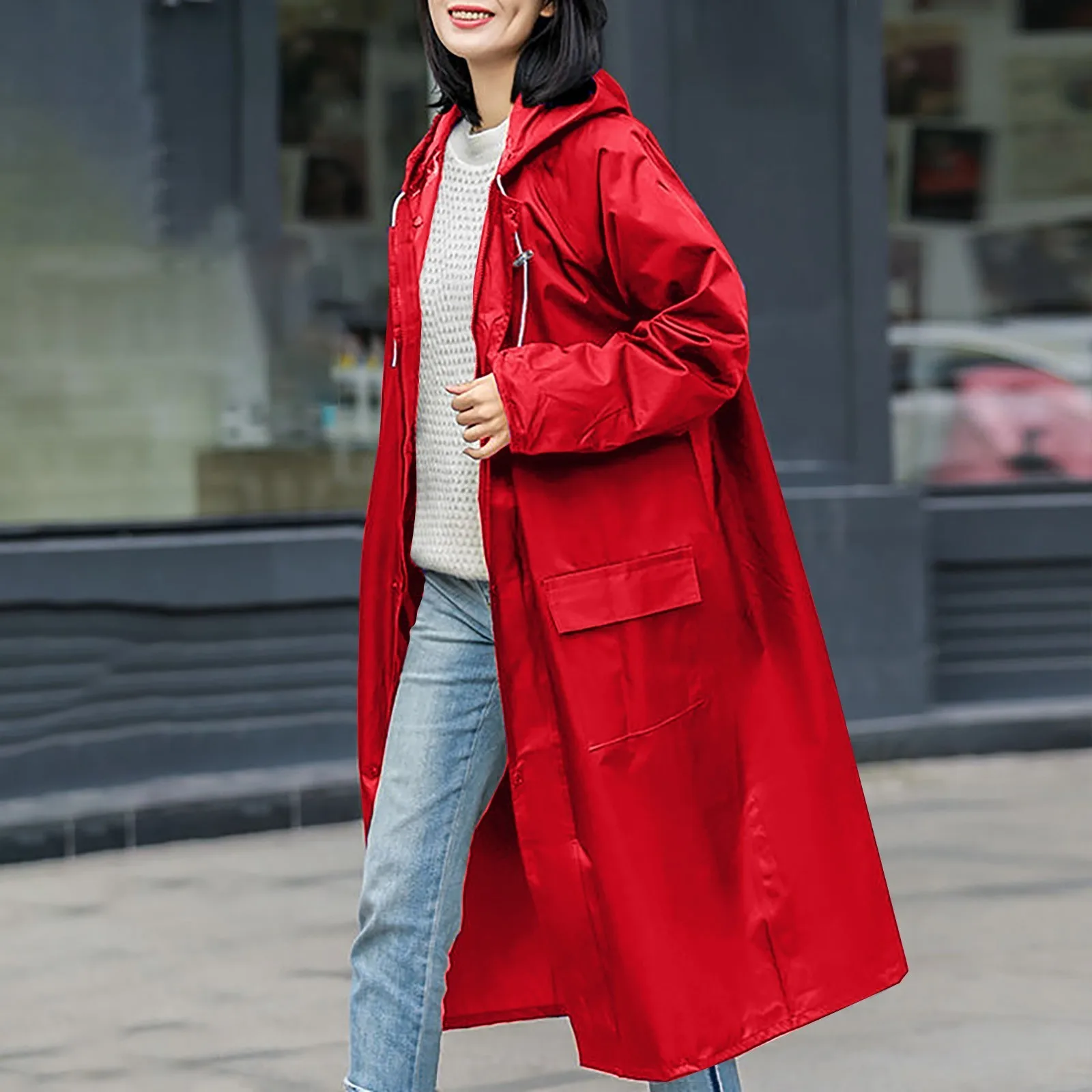 

Long Waterproof Raincoat Adult Travel Fashion Raincoats Outdoor Portable Lightweight Clothing Reusable Poncho Rainwear Supplies
