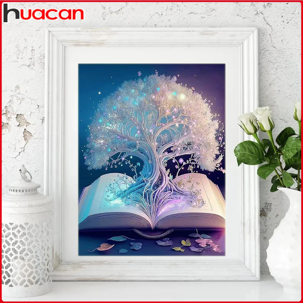 Diamond Painting Tree 5D Diamond Embroidery Landscape DIY Full Round Mosaic Art Kits Wall Decor