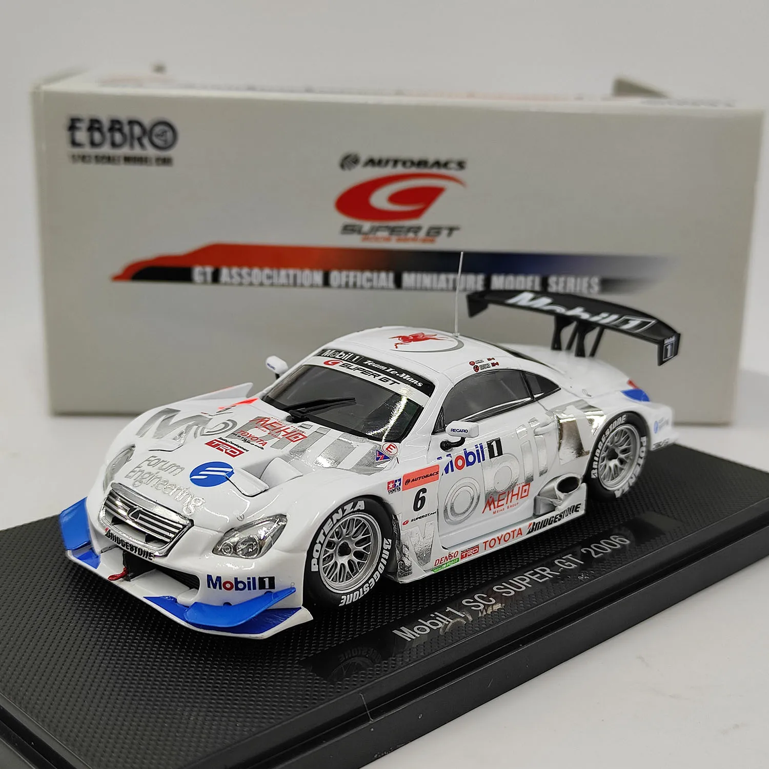 Diecast EBBRO 1:43 Scale Mobil 1 SC SUPER GT 2006 #6 Alloy Car Model