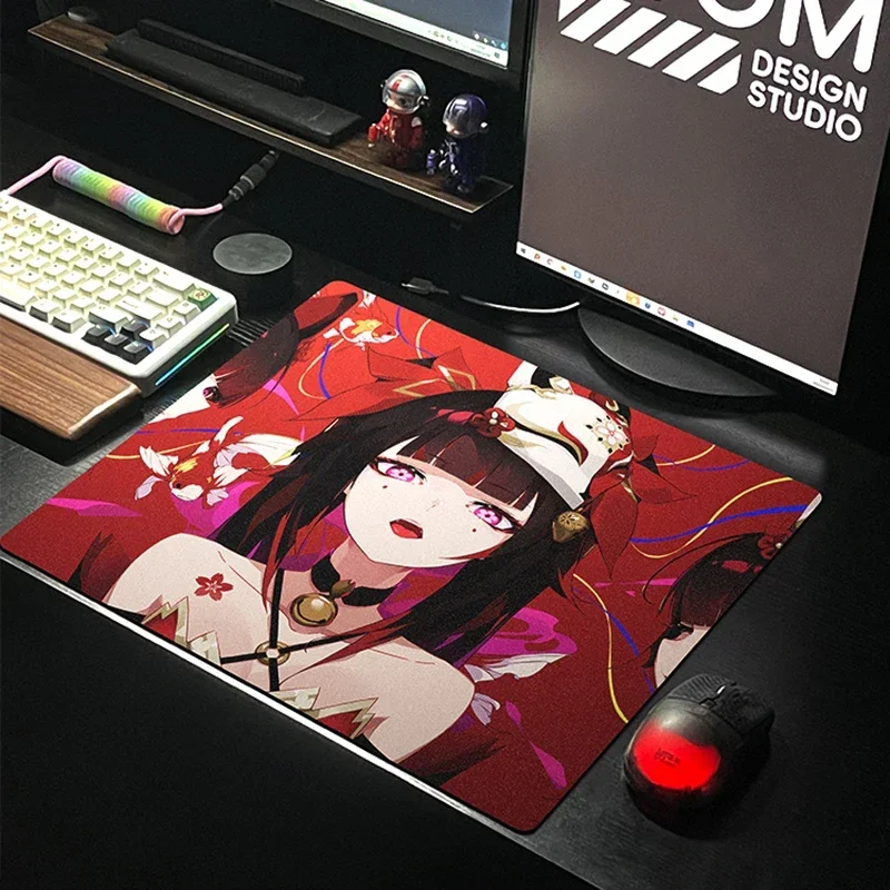 ATOM Mousepad Abrasive Polishing Waterproof Custom Mouse Pad Non-Slip Resin FPS  E-sports 450x400mm Valorant PC Accessories Gift