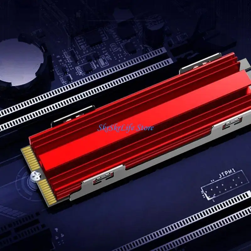 

E65E Universal Toolless M.2 NVMe Heatsink With Aluminum Construction and Silents Heat Dissipation