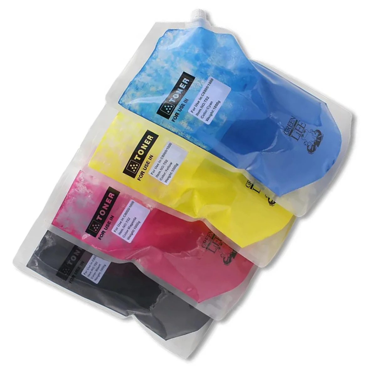 1 كجم مسحوق تلوين البشرة مجموعات إعادة تعبئة الغبار لشارب MX C55TB MX C55TC MX C55TM MX C55TY MX C55B MX C55BK MX C55K MX C55C