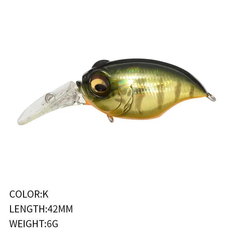 Kurbel Griffon Wobbler Angelköder Japanisches Design Noise Crankbait 6g 42mm Schwimmender Kurbelköder für Barsch Barsch Hecht Pesca