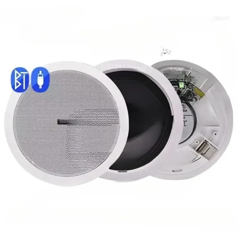 6.5 Inch Wireless Active Blue-tooth Ceiling Flush Speaker Home Cinema Stereo Sound In Ceiling Speaker