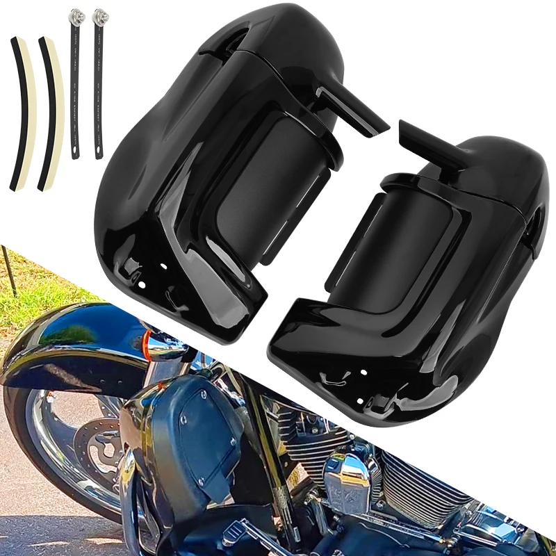 

Motorcycle Lower Vented Leg Fairing Glove Box For Harley Touring Road King Electra Street Glide 1983-2013