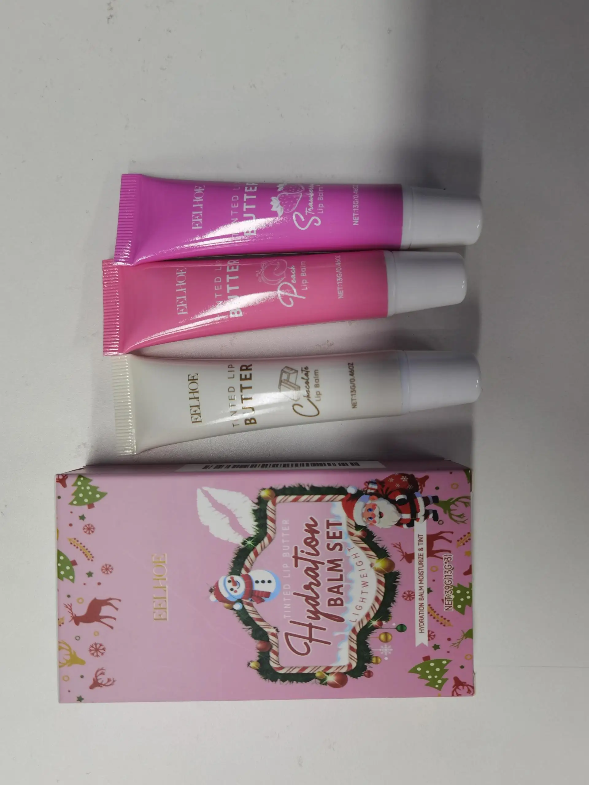 مجموعة بلسم ترطيب EELHOE، مرطب بلسم الشفاه الملون، العناية بالشفاه الكل في واحد، ترطيب الشفاه وتلوينها، ملمع شفاه نباتي، شفة يومية #3