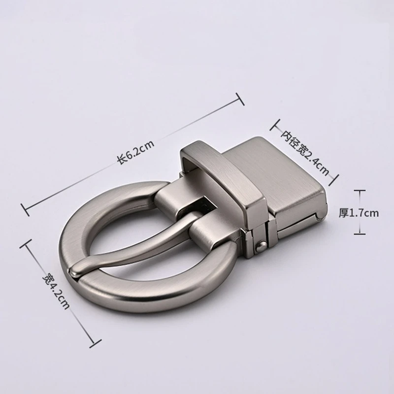 2.5CM Women's Alloy Buckle Belt Accessories Casual Fashion Rotating Pin Buckle Solid Colour Versatile Business Belt