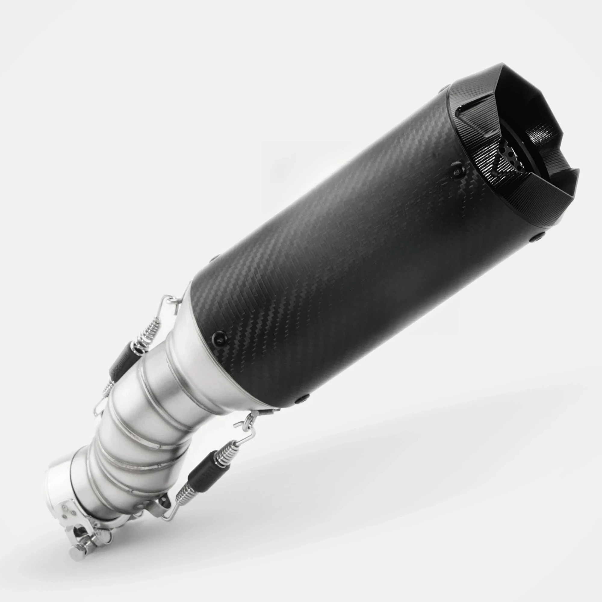 Motorcycle Exhaust System for 450NK/450SR – High-Performance Stainless Steel Mid-Pipe & Slip-On with Carbon Fiber Muffler