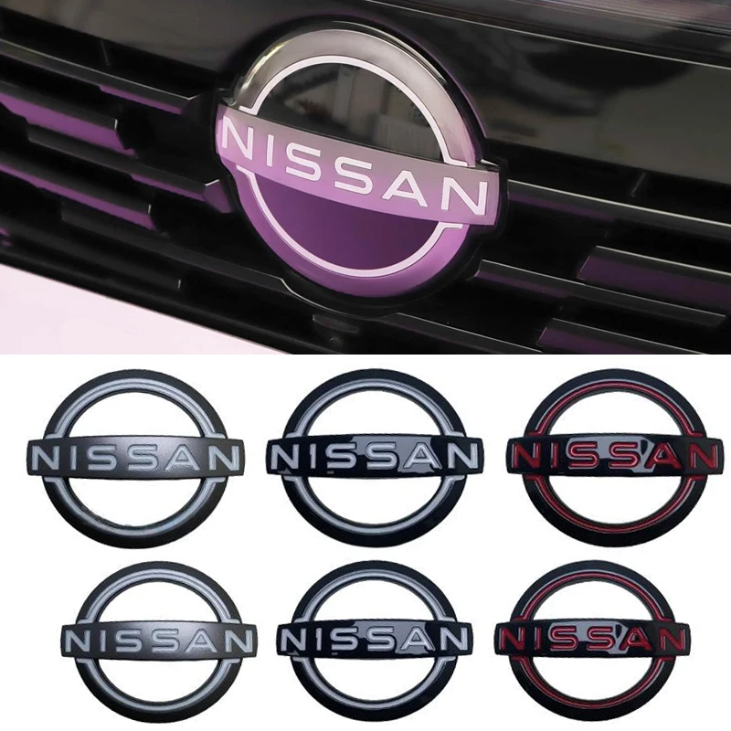 Car Rear Tail Front Head Hood Bonnet Emblem Trunk Badge for Nissan Qashaqai Note Teana X-Trail Leaf Micra Juke Murano
