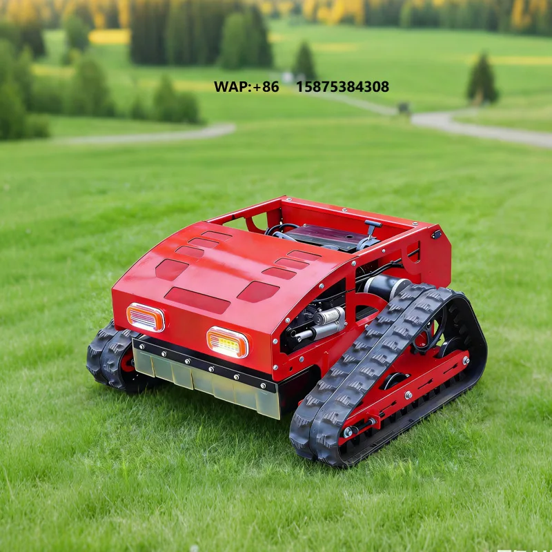 9HP 224CC Remote Control Crawler Lawn Mower 550mm Cutting Width All Terrain Robotic Grass Cutter