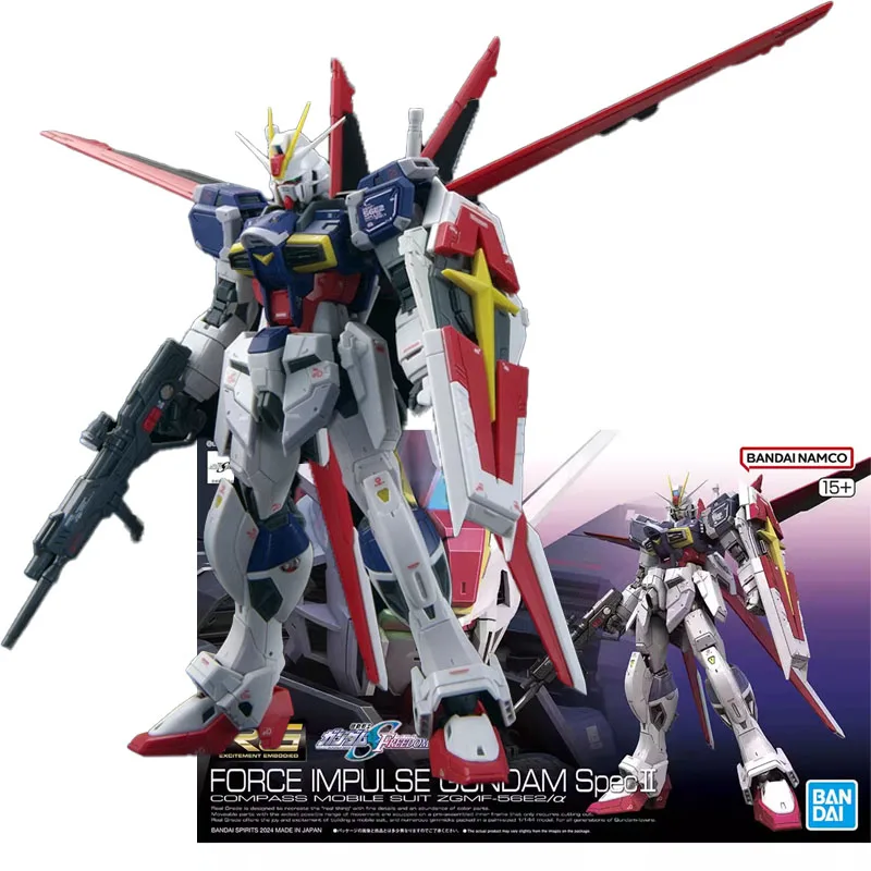 

Bandai Original Gundam Model Kit RG 1/144 FORCE IMPULSE GUNDAM Spec Anime Figure Action Figures Toys Gifts for Children