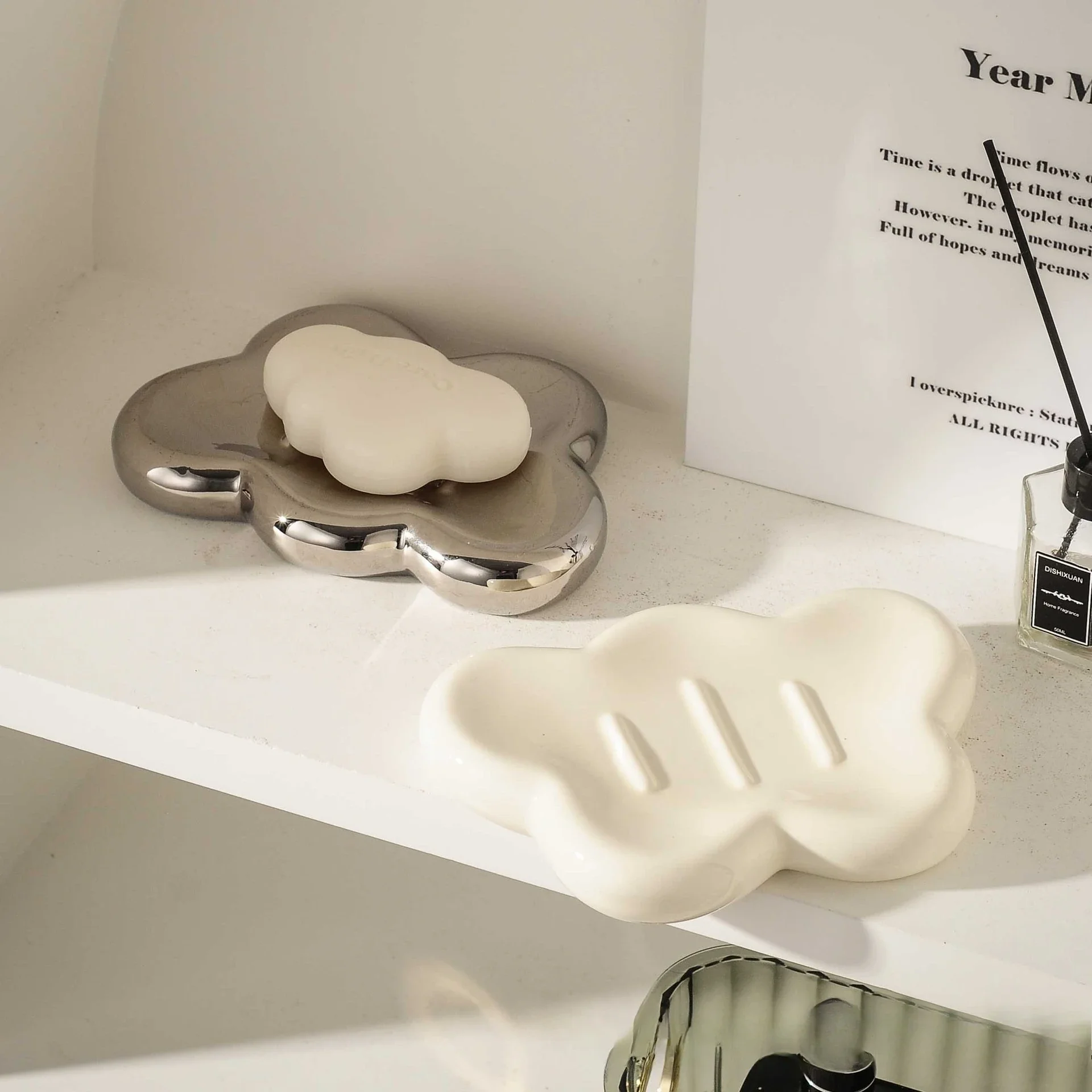 

Creative Ceramic Cloud Soap Box Soap Box Toilet Drain Storage Box Household Simple Soap Dish Holder мыльница бамбук