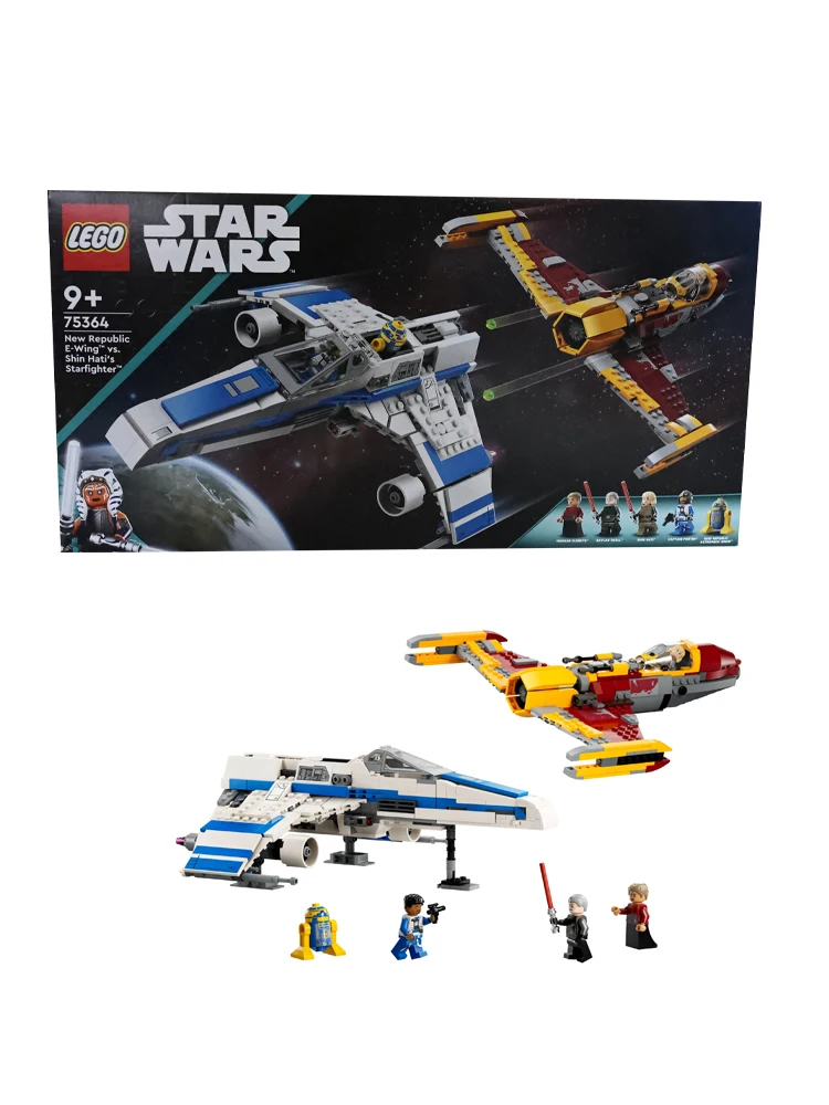 LEGO  75364 Star Wars: Asoka New Republic Electronic Wings vs Shin Hati's starfighter building Building block toys set