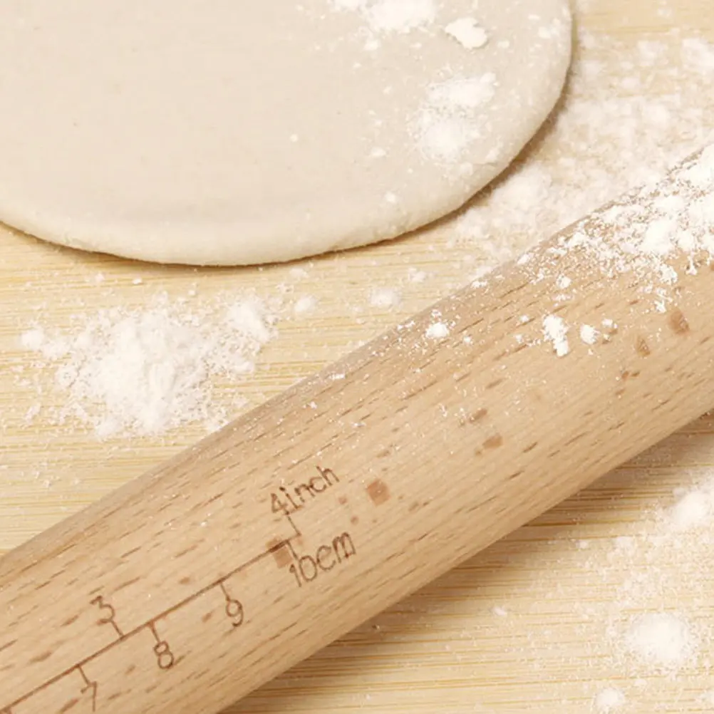 

Набор из 2 деревянных скалок (30 см) с антипригарным покрытием для раскатки теста, для лепки пельменей, выпечки и кондитерских изделий