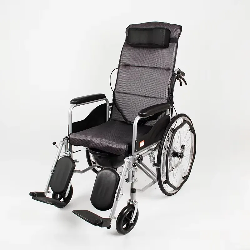 Light Active Manual Wheelchair Medical Foldable Carbon Steel Wheelchair for the disabled and the elderly