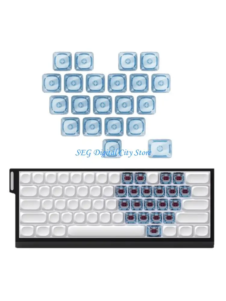 

U75B Customizeds PC Blank Keycaps MOA Profile 1U 1.25U Height Not Print Cover Replacement for Mechanical Keyboards DIY