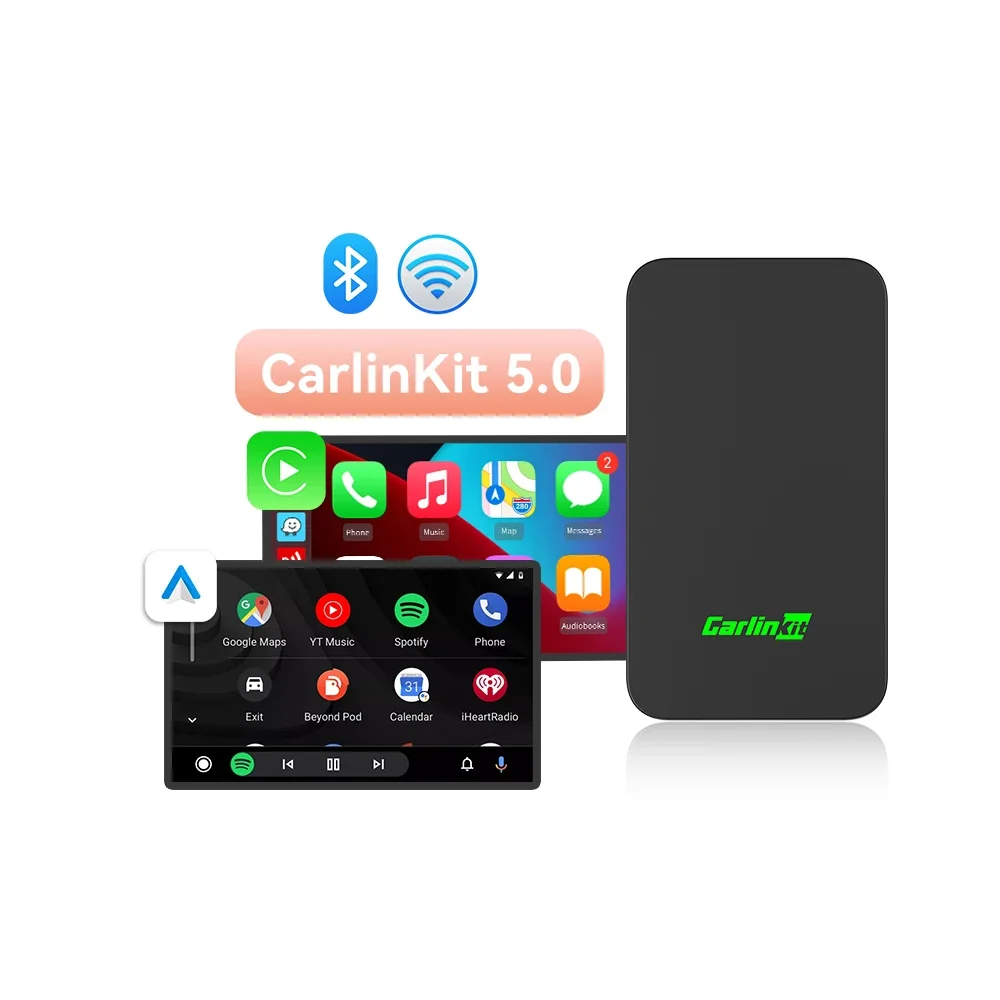 

Новинка: Беспроводной адаптер Carlinkit 5.0 для Android Auto, 2-в-1, Smart AI Box, универсальный Carplay Carlink 50