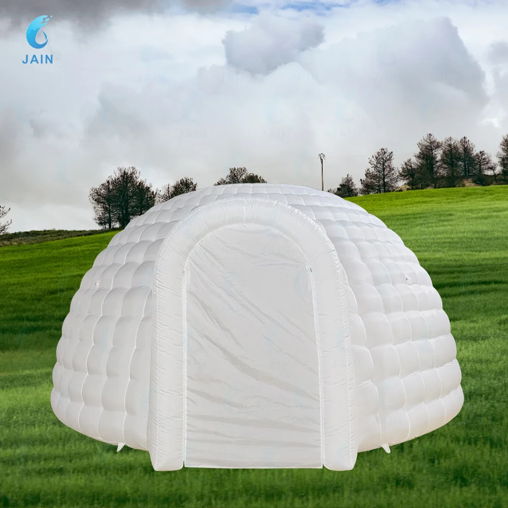 Portable LED Inflatable Igloo Dome Tent Inflatable Marquee Canopy Shelter with Air Blowerfor Exhibition Camping Party Events