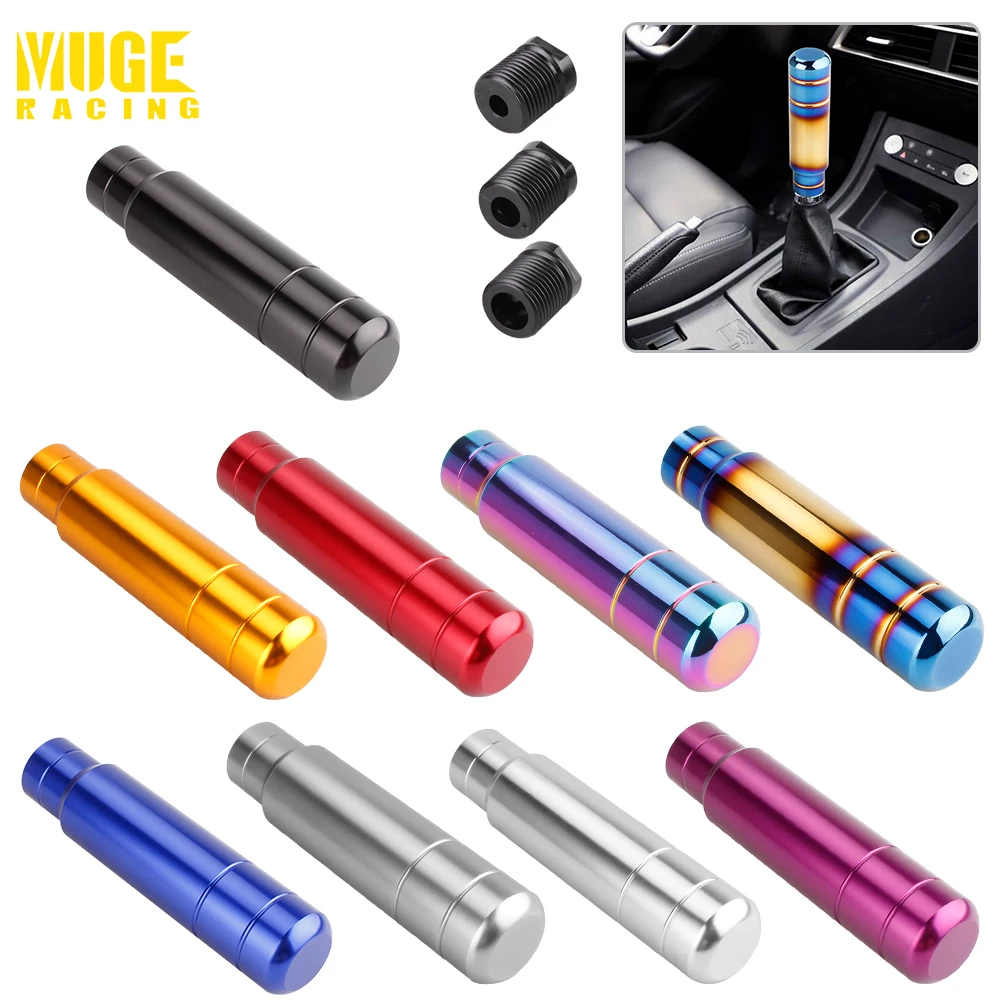MUGE-13cm Aluminiowa gałka dźwigni zmiany biegów w stylu JDM do samochodowej manualnej skrzyni biegów SFN128