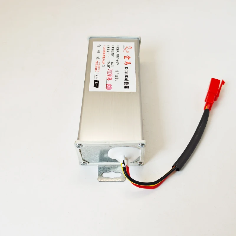 E-bike DC Voltage Converter, Input Voltage 48V/60V/72V/96V, Output 12V 20A, Fits Electric Scooters