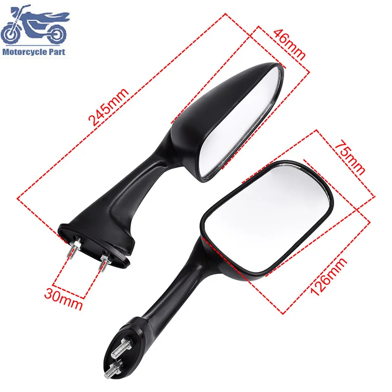 

Motorcycle Rearview Mirror Anti-fall Folding vintage for HONDA CBR250 MC19 MC22 CBR400 MC23 MC29 VFR400 30