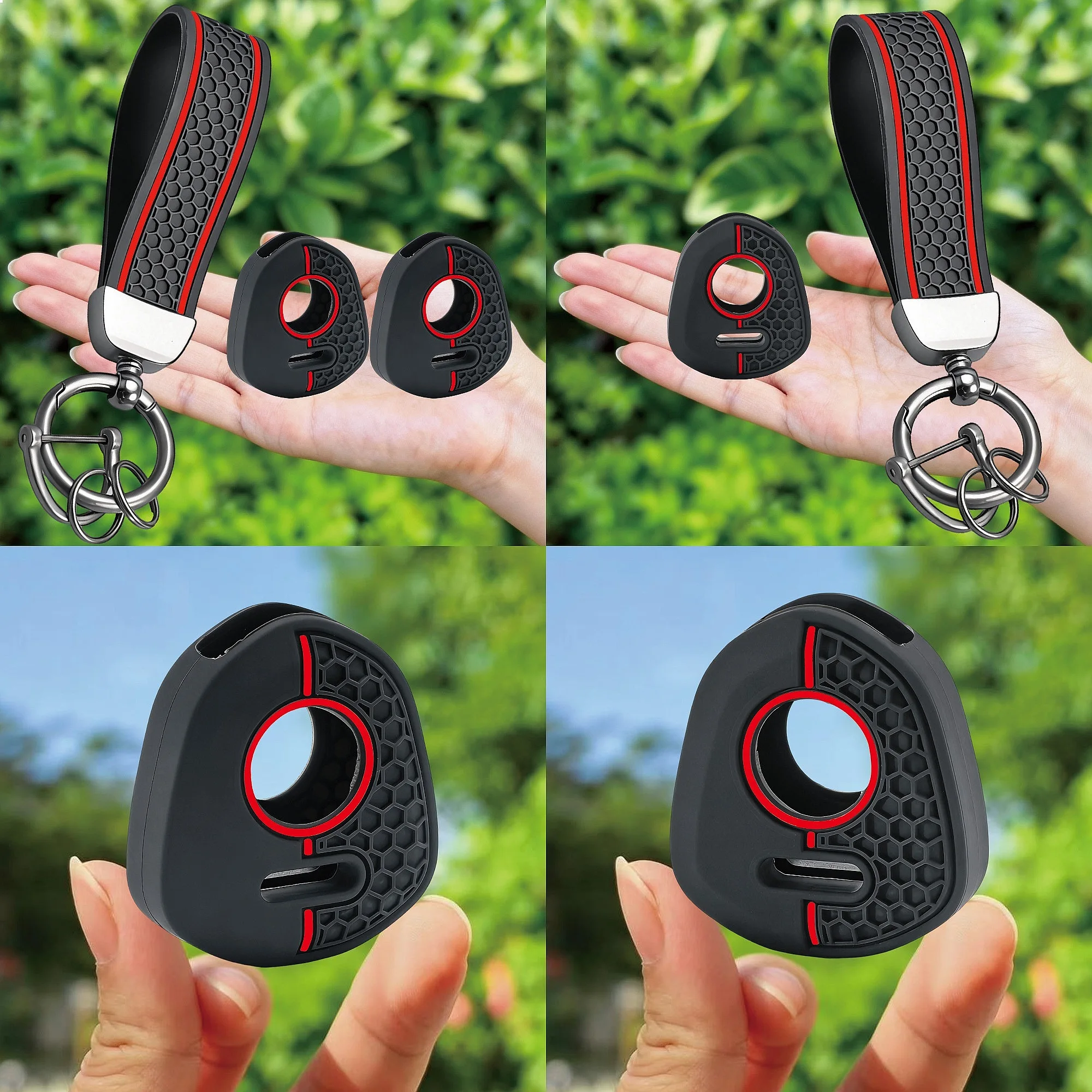 Motorcycle Silicone Key Case Cover Shell For Honda CBR500R CB650F CB650R CBR650R Car Key Fob Cover Auto Key Shell