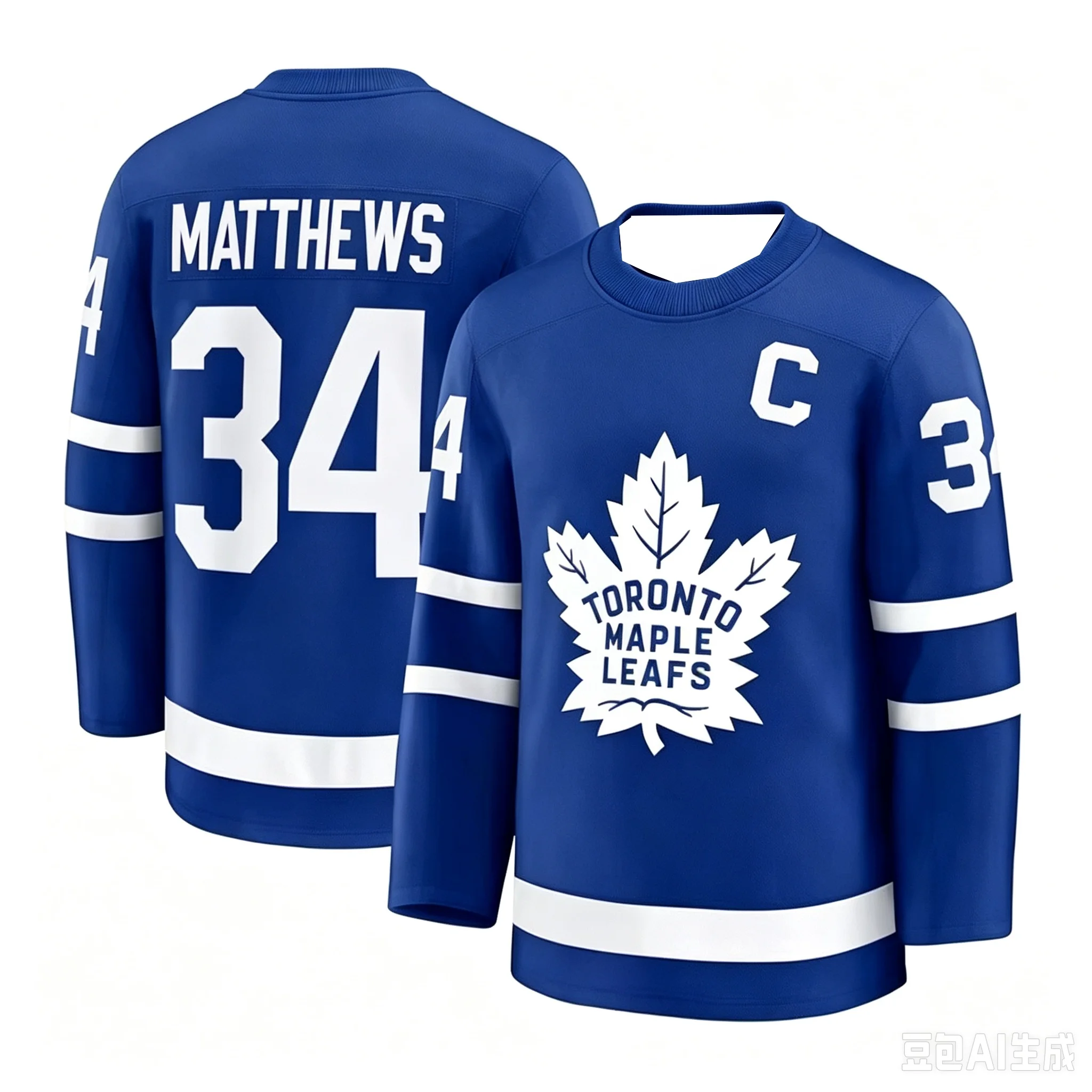 2026 Toronto Maple Leafs Blaues Eishockey-Trikot Neues Herren-Langarm-T-Shirt 3D Schnelltrocknend Atmungsaktiv Lässiges Training Familien-Trikot 2026 – Detail 7