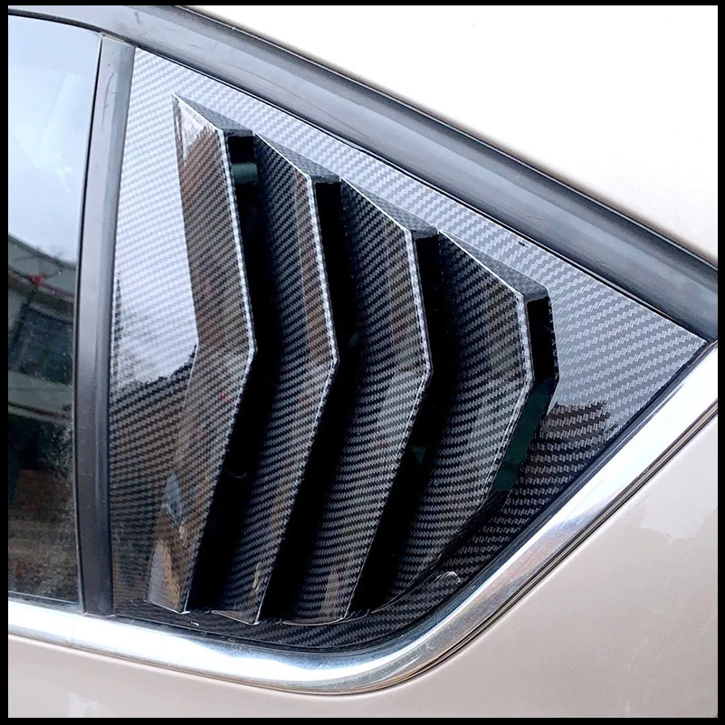 

Car Styling Rear Window Louver Shutters Vent Cover Trim For Skoda Octavia 3 A7 Sedan 2013 2014 2015 2016-2018 Auto Accessories