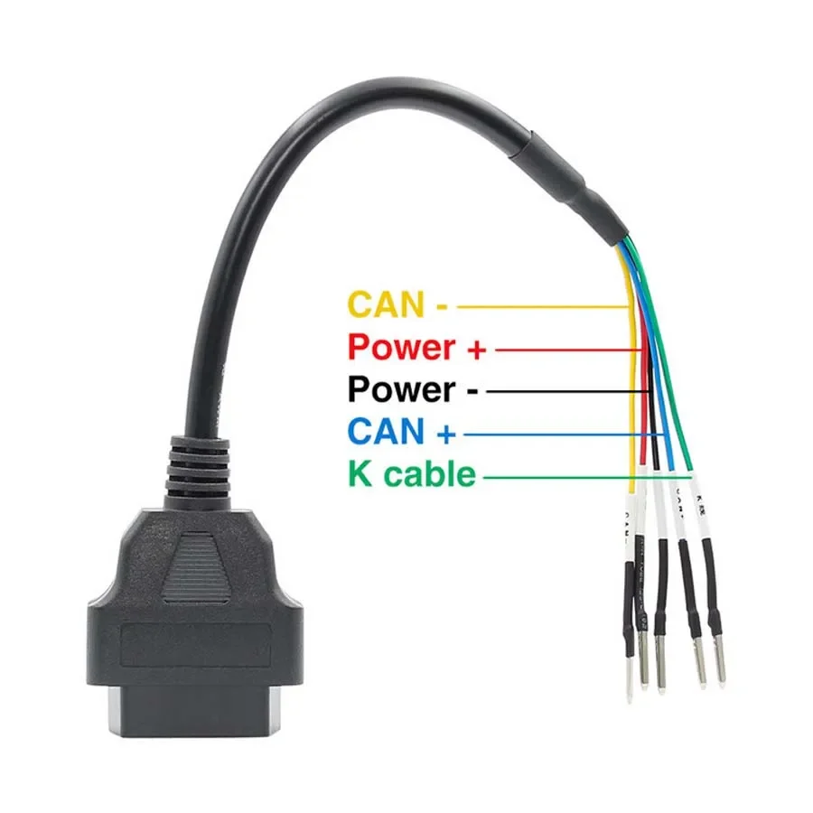 Mini Elm327 OBD2 with OBD Female 16 Pin K Line Can Line Jumper Tester K+can Cable for Motorcycle Car Fault Code Reader Cleaner