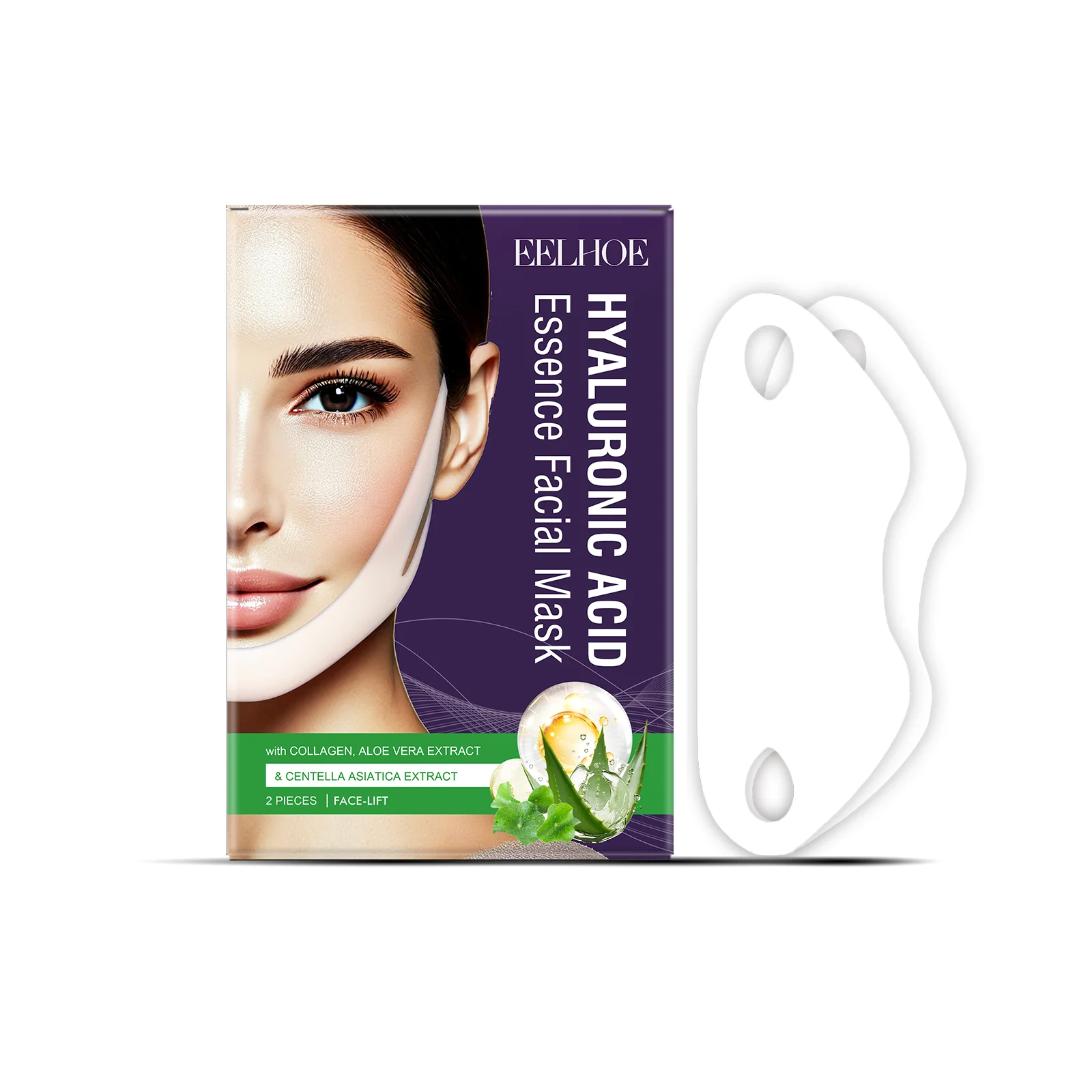 Face Lifting Masks V Shaping Face Chin Firming Moisturizing Anti Aging Anti Sagging V Shape Face Lift up Mask Skin Care view 2
