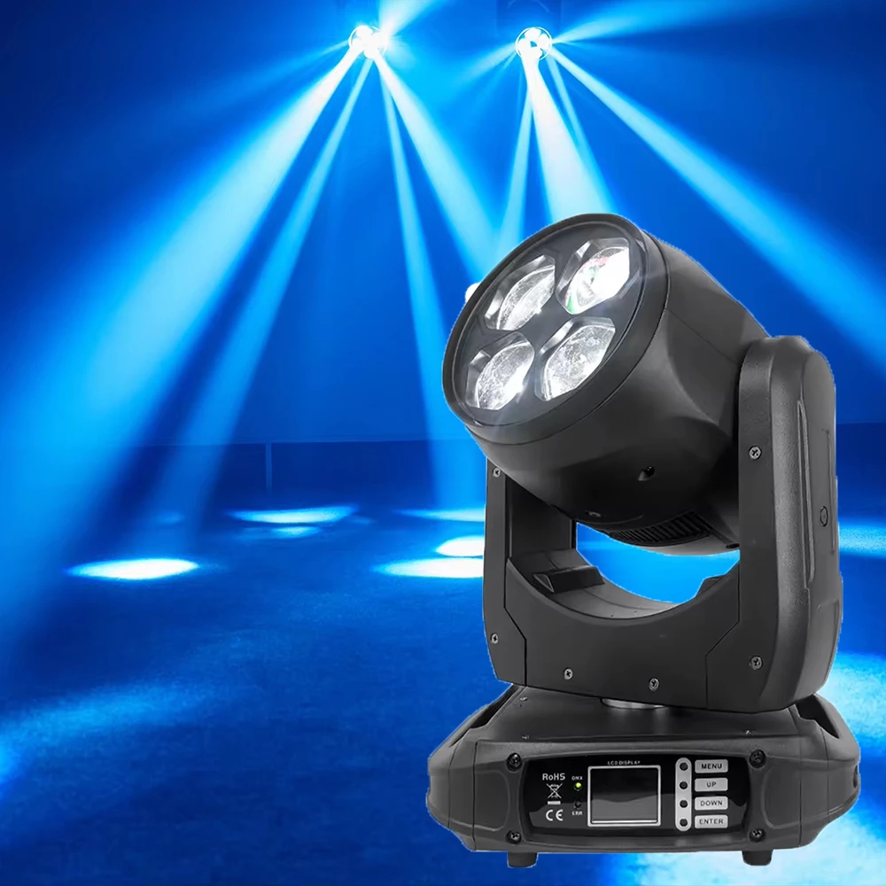 jacmui moving head led light dj luzes disco luzes do palco abelha olhos zoom pcs x 40w rgbw em 1 01