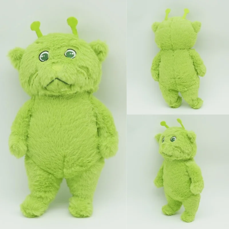 

30cm Cute Alien Cat Plush Doll Soft Green Alien Cat Stuffed Toys Plushie Animal Doll Fans Collection Gift