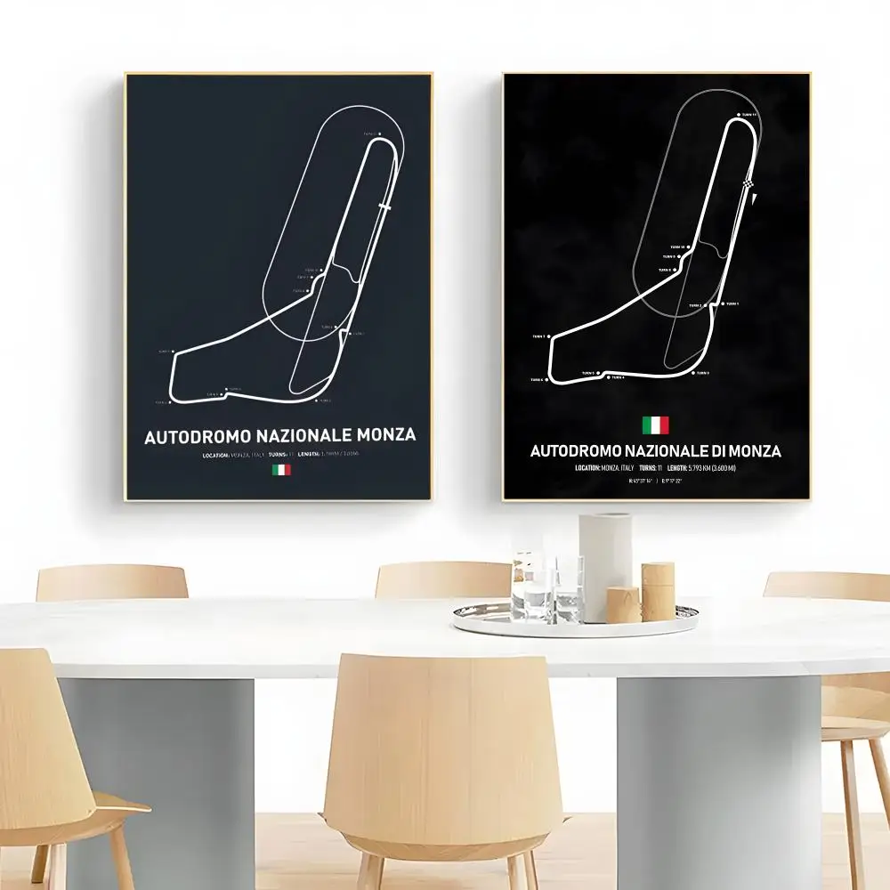legendary circuit A-Autodromo Nazionale Monza Poster Wall Art Print Decorative Mural Home Decor Gift Unframed
