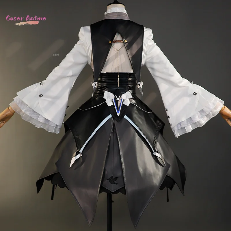 Zenless Zone Zero Vivian فستان مُصمم حسب الطلب زي موحد أغطية الرأس الطائر المحاكي الدعائم المعدنية حفلة الهالوين كرنفال المرأة