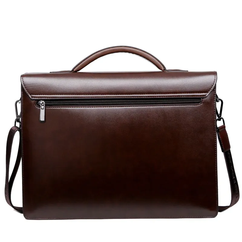 New Genuine Leather Handbag for Men Top Layer Cowhide Vertical Single Shoulder Messenger Bag Postman Briefcase Computer Bag