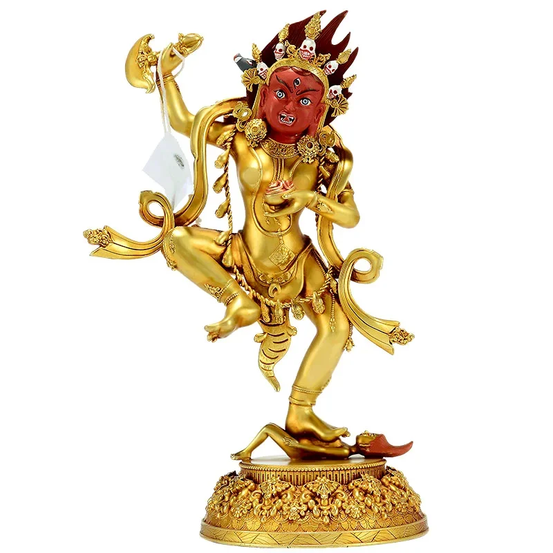 

Медная позолоченная статуя Будды Vajravarahi Dorje Phakmo 30 см, статуя Тибета Vajrayogini Dorje Phagmo, скульптура большого размера