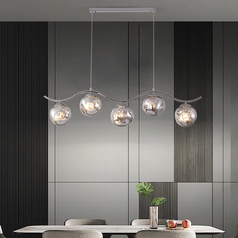 Lámpara colgante de Lava LED para decoración del hogar, candelabro para comedor, cocina, dormitorio, lámparas colgantes de tira larga minimalistas