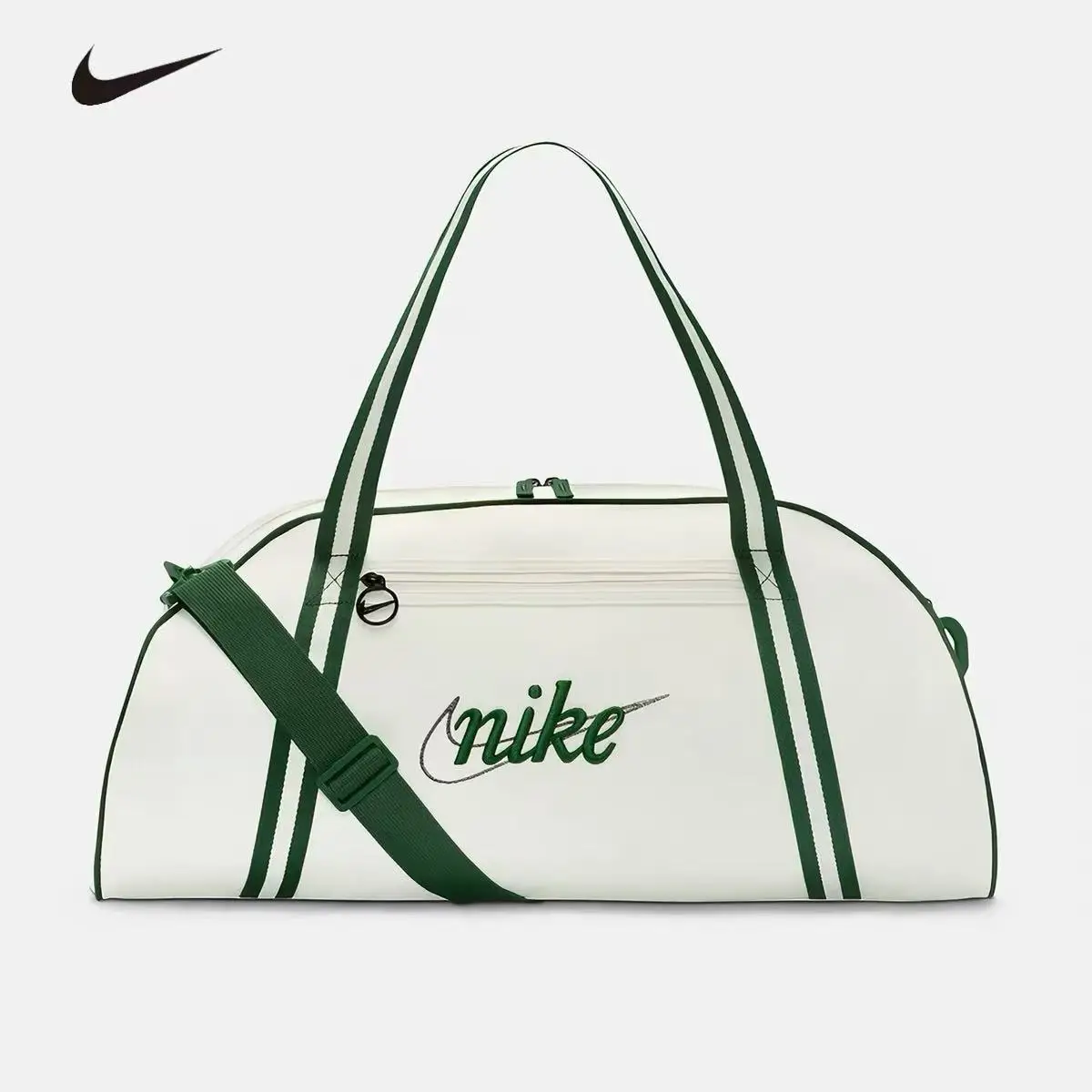 NIKE Sports Duffel Bag Handheld Crossbody Shoulder Bag Portable Gym Fitness Travel Barrel Bucket Bag for Men Women DH6863-030