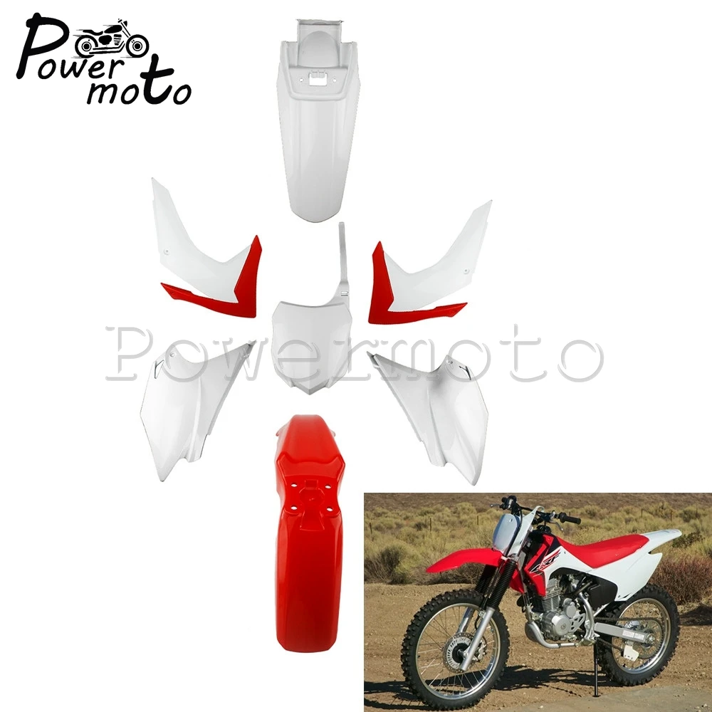 Enduro ABS Plastic Complete Fairing Kit Bodywork Frame Cover for Honda CRF230F 2015-2019 Rear Fender Number Plate Side Panel 7pc