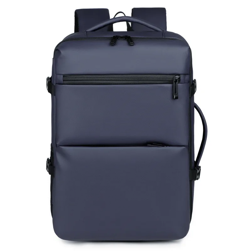 Multi Color Business Laptop Backpack Available in Black Blue and Gray with Sleek Minimalist Design Water Resistant Fabric