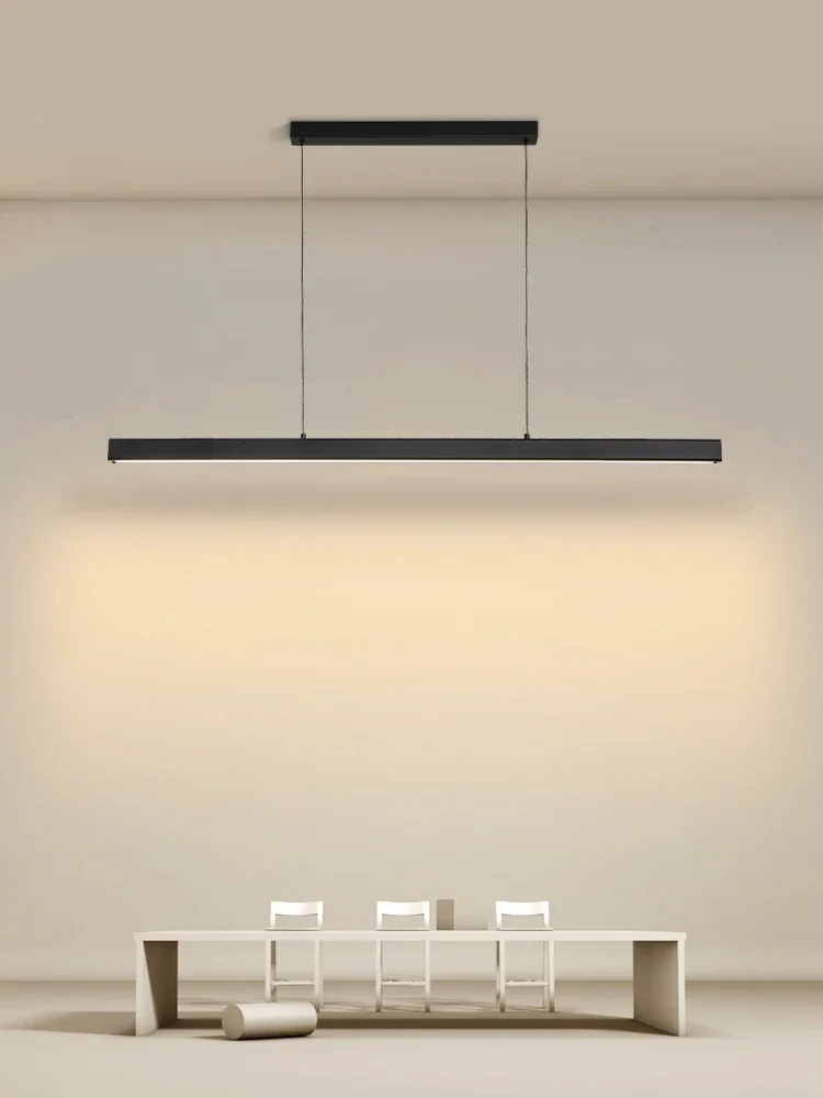 Dining room chandelier Nordic modern LED lamp dining table bar light kitchen restaurant lights office company strip hanging lamp