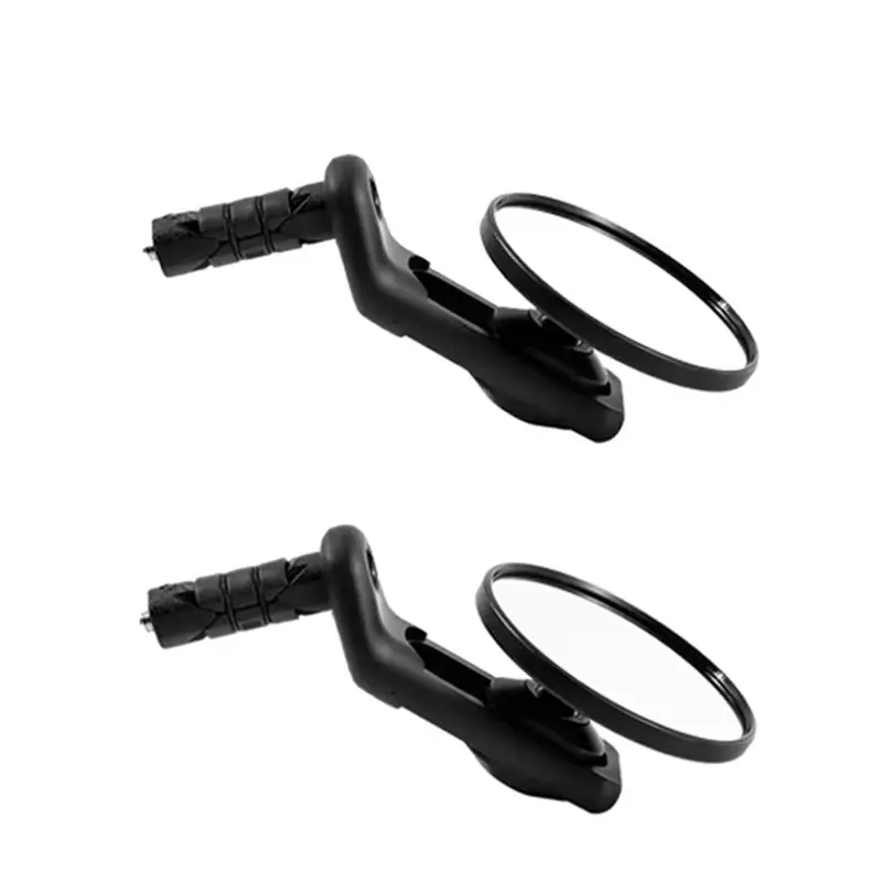 ABHS-1 Paire de rétroviseurs de guidon de vélo, réglables à 360 degrés, embouts de guidon à longueur variable, miroir convexe pour vélo de route et de montagne